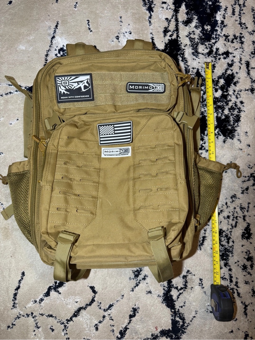 Tactical Backpack in Khaki for Men Morimoto